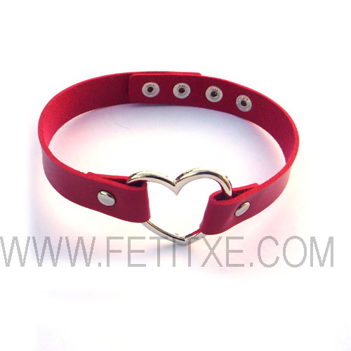 COLLAR CORAZN 8050 COLOR ROJO